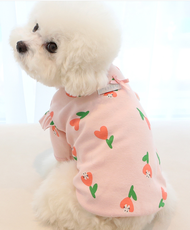 Heart Tulip Frill T shirt